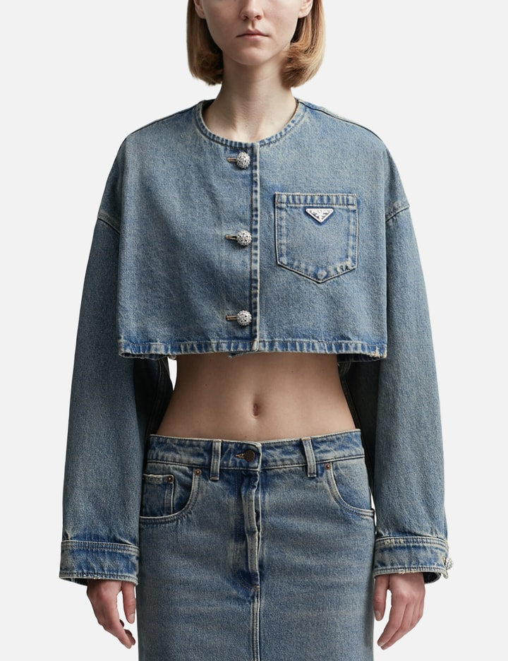 Denim Blouson Jacket