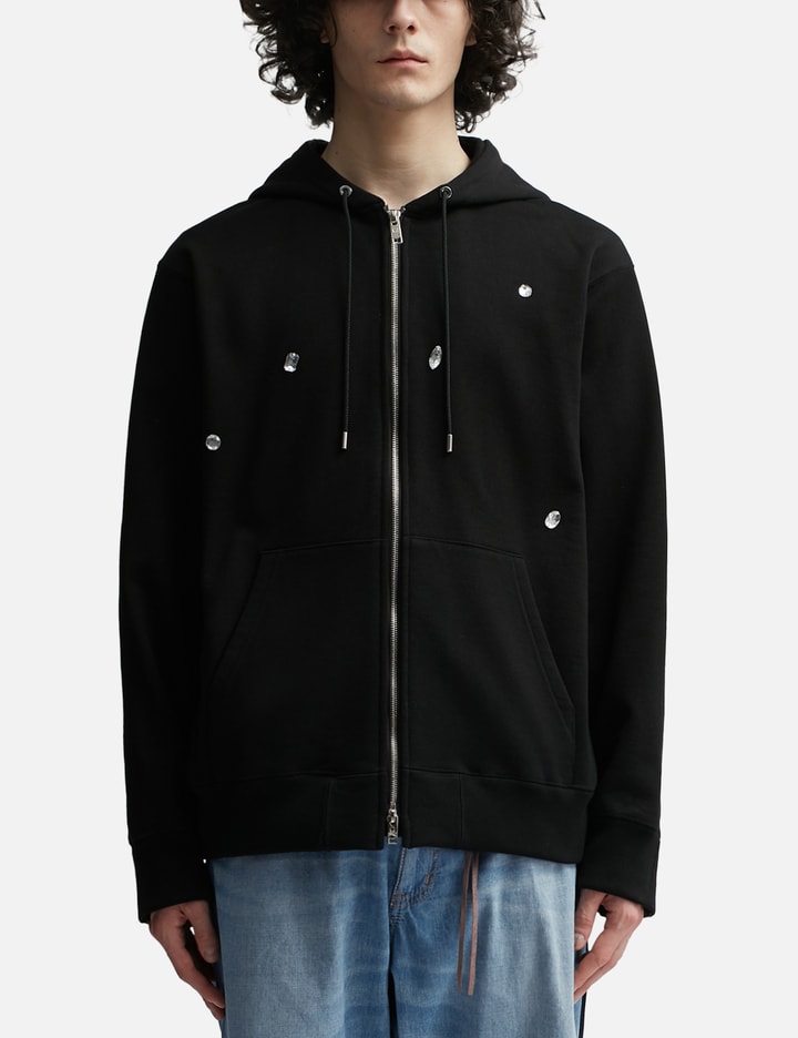 Jewel Skull Zip-up Hoodie