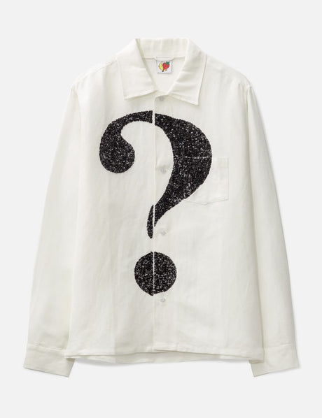 Question Mark Embroidered Shirt