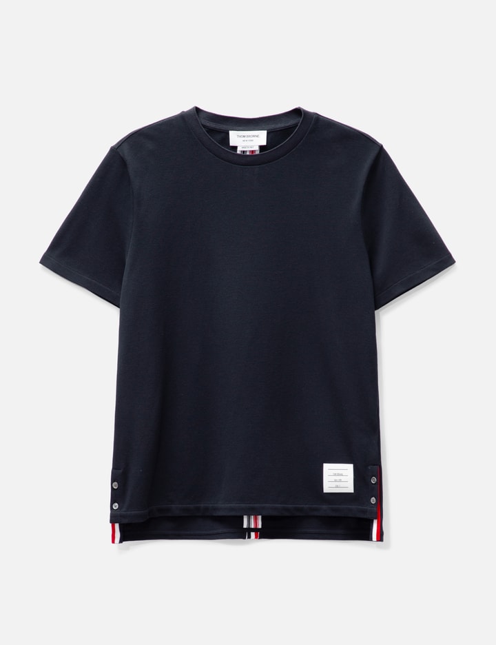 Center Back Stripe Piqué T-shirt