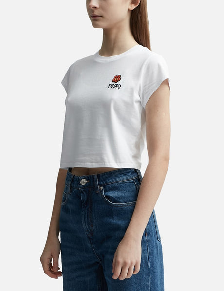 Boke Flower Crest Micro-Embroidered T-shirt
